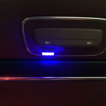 1db Autó-Stílus USB Légkör LED Esetében Hyundai SantaFe Veracruz Mistra Tucson Veloster Rohens AZERA Avante