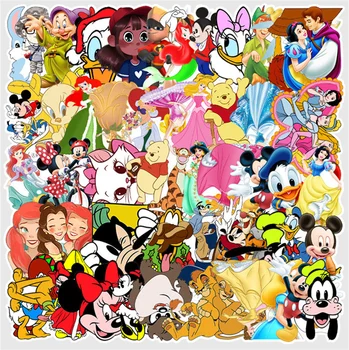 10/30/50Pcs/Csomag Disney Anime Matricák Szem Mickey Egér Hó Fehér Csomagokat Autó Motor Graffiti Vízálló Matrica, Játék, Ajándék