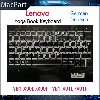 Eredeti, Vadonat Új német Billentyűzet Palmrest a Lenovo Yoga Könyv Yogabook YB1-X90L YB1-X90F YB1-X91L YB1-X91F X90 X91 0