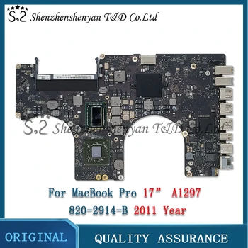 Tesed A1297 820-2914-B 2011 Év i7 2,4 Ghz-es Alaplap a Macbook Pro 17