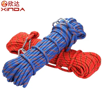 XINDA Hintha szabadtéri mentő kötelet, hegymászó kötél 10 méter hegymászó kötél biztosító kötél menekülés túrázás túlélő felszerelést viselő 300KG