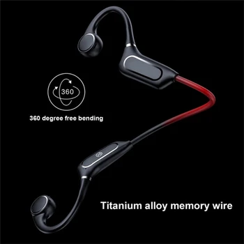 Bluetooth 5.0 Vezeték nélküli Fejhallgató H12 csontvezetéses Headset IP55 Vízálló Kültéri Sport Fül Horog Fülhallgató A Xiaomi Iphone 3
