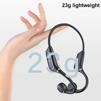 Bluetooth 5.0 Vezeték nélküli Fejhallgató H12 csontvezetéses Headset IP55 Vízálló Kültéri Sport Fül Horog Fülhallgató A Xiaomi Iphone 4