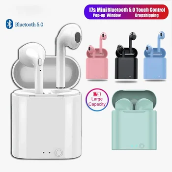 i7 MINI Vezeték nélküli Bluetooth Fülhallgató 5.0 Sztereó Fülhallgató, Headset, Töltő a Dobozban Minden Okos Telefon наушники беспроводной