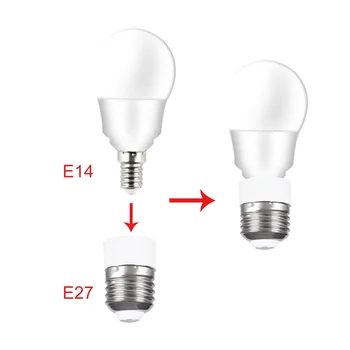 E27, hogy E14 lámpatartó Átalakító E14 Lámpa Aljzat Adapter E27 Lámpa Bázis Tűzálló Anyag, Csavar Szája Lámpa Foglalat Váltó 2