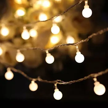 Tündér Garland 3M 10M 6M LED Labdát String Fények Karácsonyi Tündér Beltéri Világítás a karácsonyfa Esküvői Karácsonyi Dekoráció navidad