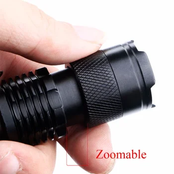 1db Mini Zseblámpa LED Zseblámpa AA/14500 Állítható Zoom-Focus Lámpa Zseblámpa 1