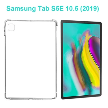 Átlátszó tok Samsung Galaxy Tab S5E 10.5 2019 SM-T720 SM-T725 Esetekben Puha TPU Borító Vékony Vissza az esetben A Lap S5E 10.5