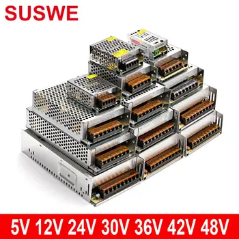 220V konverziós 5 12 30 36 42 48VDC kapcsolóüzemű tápegység 2A 3A 5A 6A 10A monitoring transzformátor LED szalag tápegység SUSWE 3