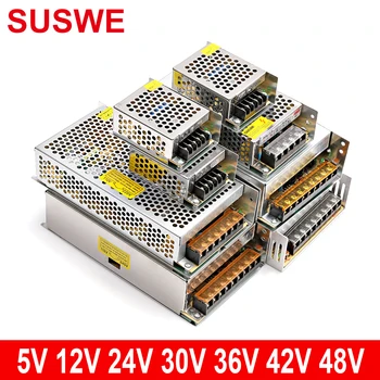 220V konverziós 5 12 30 36 42 48VDC kapcsolóüzemű tápegység 2A 3A 5A 6A 10A monitoring transzformátor LED szalag tápegység SUSWE 4
