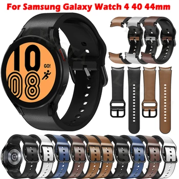 Új Szíj, A Samsung Galaxy Óra 4 44mm 40mm Smartwatch Szilikon+Bőr Sport Karkötő Galaxy Watch4 Klasszikus 46mm 42mm Correa