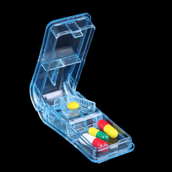 Tároló Rekesz Tabletta Doboz Gyógyszer A Tabletta Jogosultja Biztonságos Vágó Splitter