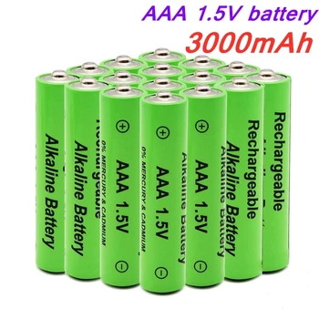 1,5 V-os AAA akkumulátor 3000mAh alkáli AAA újratölthető akkumulátor távirányító, játék fény akkumulátor nagy kapacitású, Hosszú állóképességi
