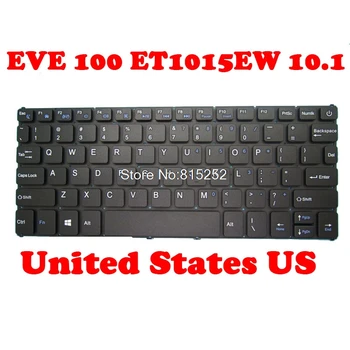 Laptop Billentyűzet DIGMA EVE 100 ET1015EW 10.1 fekete Keret nélkül Egyesült Államok Új MINKET