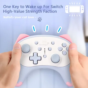 Vezeték nélküli Támogatás-Bluetooth Vezérlő Nintendo Kapcsoló/Lite Gamepad Joystick Hang ébresztő 3,5 mm-es Fejhallgató-Csatlakozó Gamepad 0
