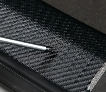 Kocsi csomagtartójában dekoratív védő matricák Magas minőségű szénszálas szövet Audi A3 A4 A5 A6 A7 A8 Q3 Q5 Q7 Q8 tartozékok 5