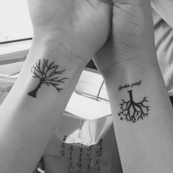 Vízálló Ideiglenes Tetoválás Matrica nők kis fa, gyémánt szerelem tatto matricák flash tetoválás hamis tetoválás lány
