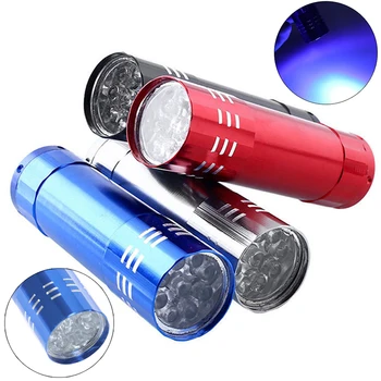 Körömlakk Szárító Mini 9 LED Lámpa UV Lámpa Hordozható Köröm Gél Maszk Gyorsan Száradó Manikűr Eszköz