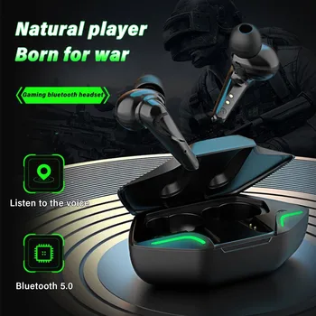TWS Bluetooth 5.0 Fejhallgató Gaming Headset Alacsony Késleltetésű Sport Vízálló Vezeték nélküli Fülhallgató zajszűrő Fülhallgató Játékos