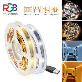 ColorRGB, Led szalag, SMD2835,30M/Méter,fehér/meleg fehér, USD port, Flexibilis LED Kötelet, Lámpák, Konyha, Hálószoba Szekrény 0