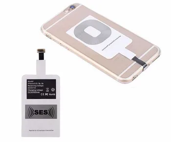Qi Vezeték nélküli Töltő Vevő töltőadapter Receptor Töltés Pad Vevő Chip iphone 6 6 5 5s 5c