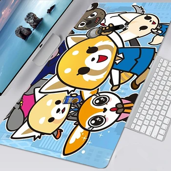 Anime Aggretsuko egérpad, Laptop, Számítógép, játék tartozékok Mousepad Tapis De szolgáltatásokra való alkalmazását illeti Irodai PC Pult Mat Mause Pad Szőnyeg