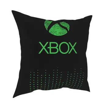 Fekete Microsof Xbox 360 Logo Férfi Férfi ruházat Játék, Ajándék, Kreatív Design Fitness Híres Esztétikai Logó Párna burkolata
