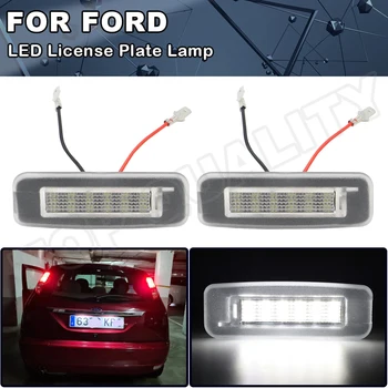 2db Ford Focus MK1 1998 1999 2000 2001 2002 2003 2004 2005 Nagy Fényerejű Fehér LED Rendszámtábla Lámpa Rendszámtábla Lámpa
