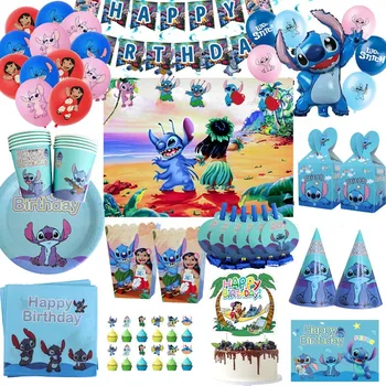 Lilo & Stitch-Party Dekoráció Kis Szörnyeteg Latex Léggömb Gyerek Ajándék Baba Zuhany Parittya Fiú Faovr Party Kellékek, Eldobható 0