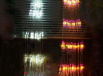 3 x 3M 336LED Karácsonyi lakodalom Háttér Ünnep Futó Vízesés Víz Áramlási Függöny LED fényfüzér Vízálló 5