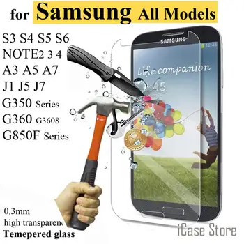 9H 2.5 D Edzett Üveg Képernyő Védő Védő Fólia Samsung Galaxy S3 S4 S5 S6 S7 A3 A5 A7 A8 J1 J5 J7 Megjegyzés 2 3 4 5 E7 1