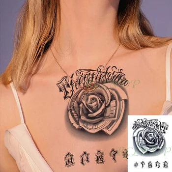 Vízálló Ideiglenes Tetoválás Matricák Pénzt Elem, Virág, Levél Hamis Tatto Flash Tetoválás tetoválás Tetoválás a Nők Férfiak