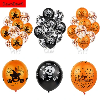 Félelmetes Halloween Tök Szellem Pók, Léggömb, Konfetti, Latex Boldog Karácsonyi Díszek Gyerekek Levegő Baloons Születésnapi Party Kellékek