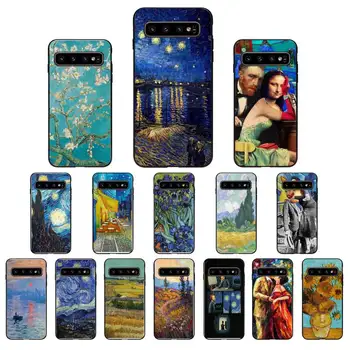 Vincent Van Gogh Csillagos Éj Művészet Esztétikai Telefon tok Samsung S20 S21 Plusz S20 S30 Ultra S10 Plusz S9 S8 Plusz S30Plus S10E