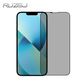 RUZSJ Anti-Spy Edzett Üveg iPhone 13 Pro Max Adatvédelmi képernyővédő fólia iPhone 13 Mini Glas Tükröződésmentes