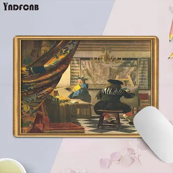 YNDFCNB Új Nyomtatott Vermeer Művészeti Tartós Gumi Mouse Mat Pad Sima palatábla Asztali Társ gaming mouse pad 1