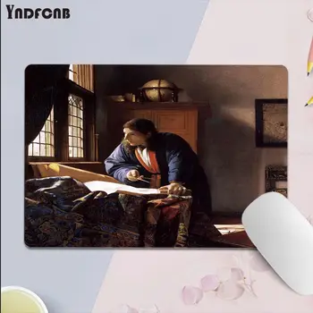 YNDFCNB Új Nyomtatott Vermeer Művészeti Tartós Gumi Mouse Mat Pad Sima palatábla Asztali Társ gaming mouse pad 4