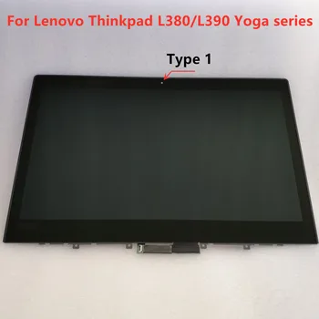13.3 Inch FHD LP133WF4 SPA5 NV133FHM-N5A M133NWF4 R3 LCD Kijelző Közgyűlés A Keret Lenovo Thinkpad L380 L390 Jóga