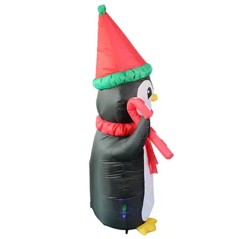 180cm Karácsonyi Felfújható a Pingvint Kerti Parti Füvet Forgó Fényeket Karácsonyi Dekoráció az Otthoni 2021 Navidad Karácsonyi Ajándék 3