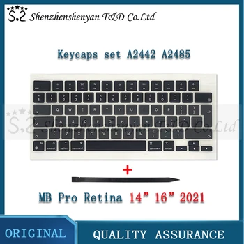 Új A2442 A2485 Keycaps Kulcs Kulcs Kap Beállítva Macbook Pro M1 Pro Max Retina 14