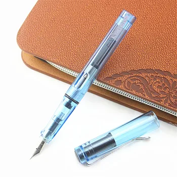 Luxus 599 Ég kék Különböző toll tippek 0.38/0.5/0.7/1.1/1.5/1.9/2.5/2.9 mm töltőtoll Iskola irodai papíráru tinta Művészeti tollak