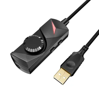 Új Külső, 3,5 mm-USB7.1 hanghatás, Játék, Számítógép hangkártya Magic Voice Changer Szabad merevlemez-Adapter Alkalmas PC Laptop