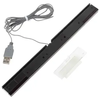 A Wii videojáték Érzékelő Bár Vezetékes Vevők Infravörös IR Érzékelő Csere Távoli USB Nitendo Jel Ray Plug Ba N4F5 1