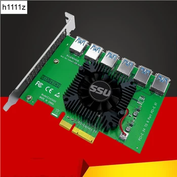 A PCI Express X4 20Gb 1 6 Kelő Kártya PCI-E, hogy a PCI-E Adapter PCIE Slot 4X, hogy 16X USB 3.0 Kelő Extender A Bitcoin-Bányász Bányász