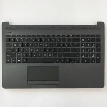 Laptop billentyűzet HP 250 G7 255 G7 palm többi shell érintőpanel fekete szürke 2
