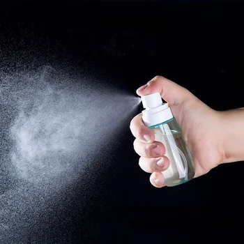 1DB Finom Köd Spray Flakon Testápolót Szivattyú Üveg Műanyag Kozmetikai Tartály Üres Üveget Utazási Parfüm Újratölthető palack 30ML/60ML