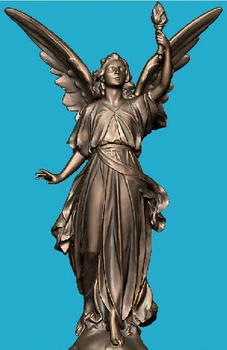 3D-s modell megkönnyebbülés stl formátum szobor a CNC gép Athéné istennő