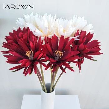 JAROWN Mesterséges 22cm Nagy Lótusz Virág tavirózsa lakberendezési Szimuláció Selyem Virág, Esküvői Fényképezés Kellék Hamis Virág