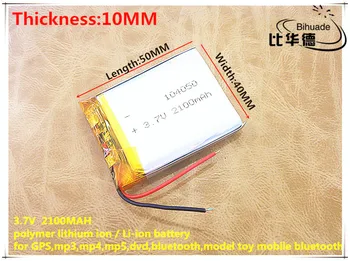 Liter energia akkumulátor 3 7V lítium-polimer akkumulátor 104050 2100MAH Tablet PC navigációs mobile power GIY