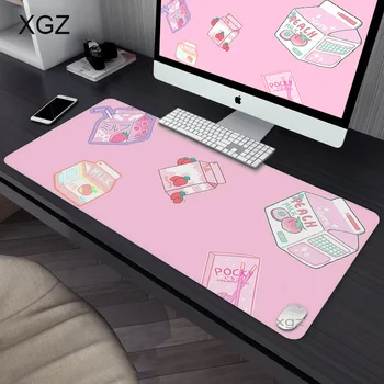 Bolyhos Gaming Mouse Pad Xxl Kawaii Xxl Rózsaszín Eper Gumi Mousepad, Nagy Laptop Asztal Mat Otaku Seaming Pc Anime Szőnyeg